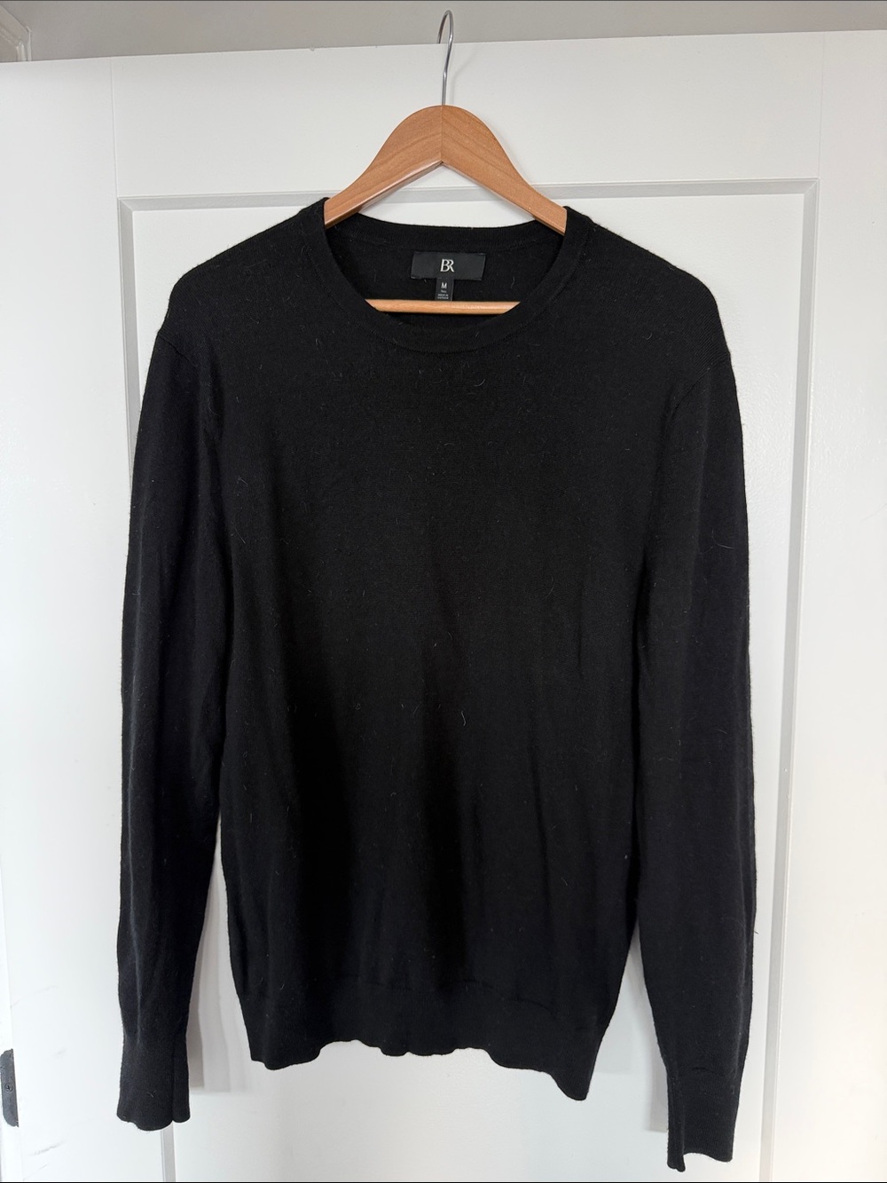 Banana Republic Men's Black Crewneck Sweater